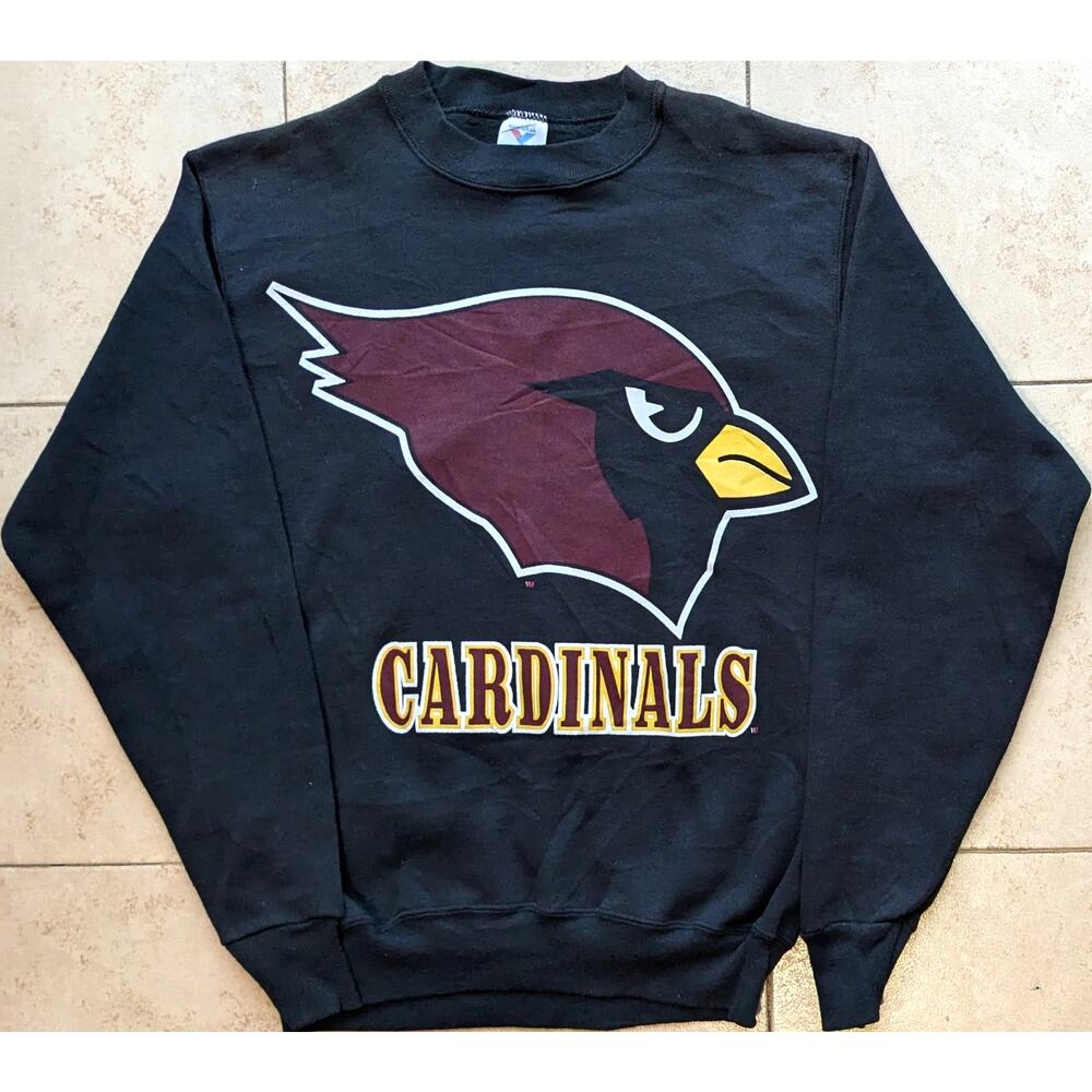 Arizona Cardinals 90s JOSTENS crew sweatshirt S black NFL Phoenix vintage